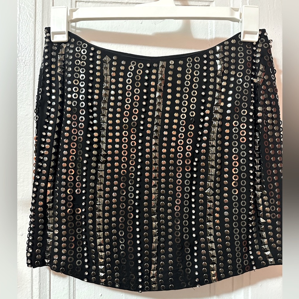 MM Couture by Miss Me studded mini skirt
